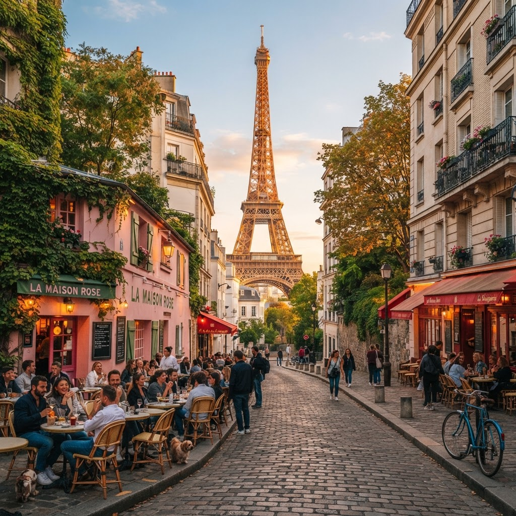 Paris, France travel guide cover
